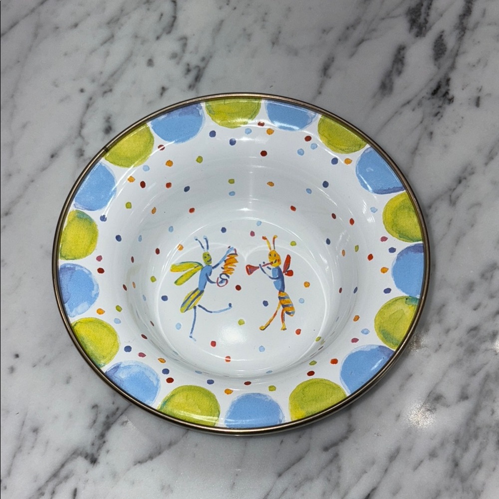 Mackenzie Childs bowl. Never used. 6” diameter